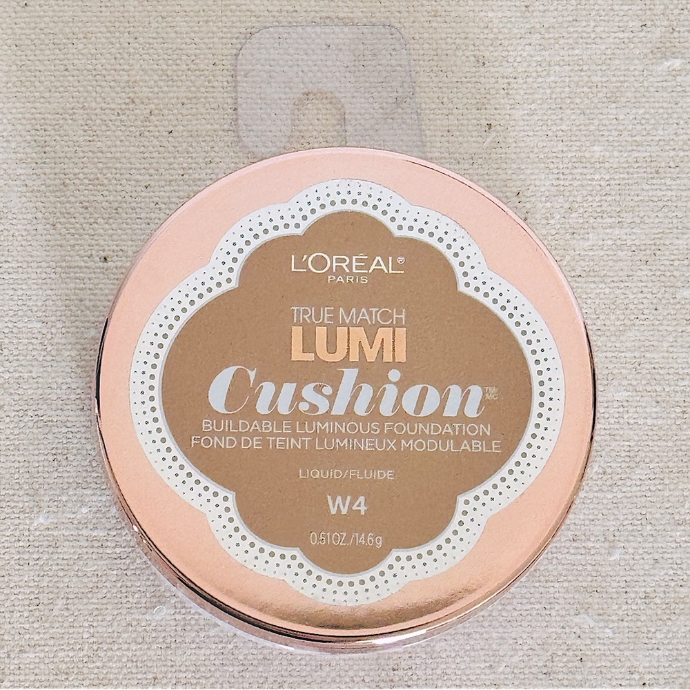 L’OREAL PARIS True Match Lumi Cushion Foundation W4 Natural Beige NEW NIP - Picture 6 of 8